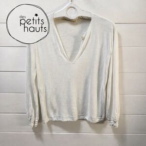 DES PETITS HAUTS “Bacari” linen top – size 1 (S)